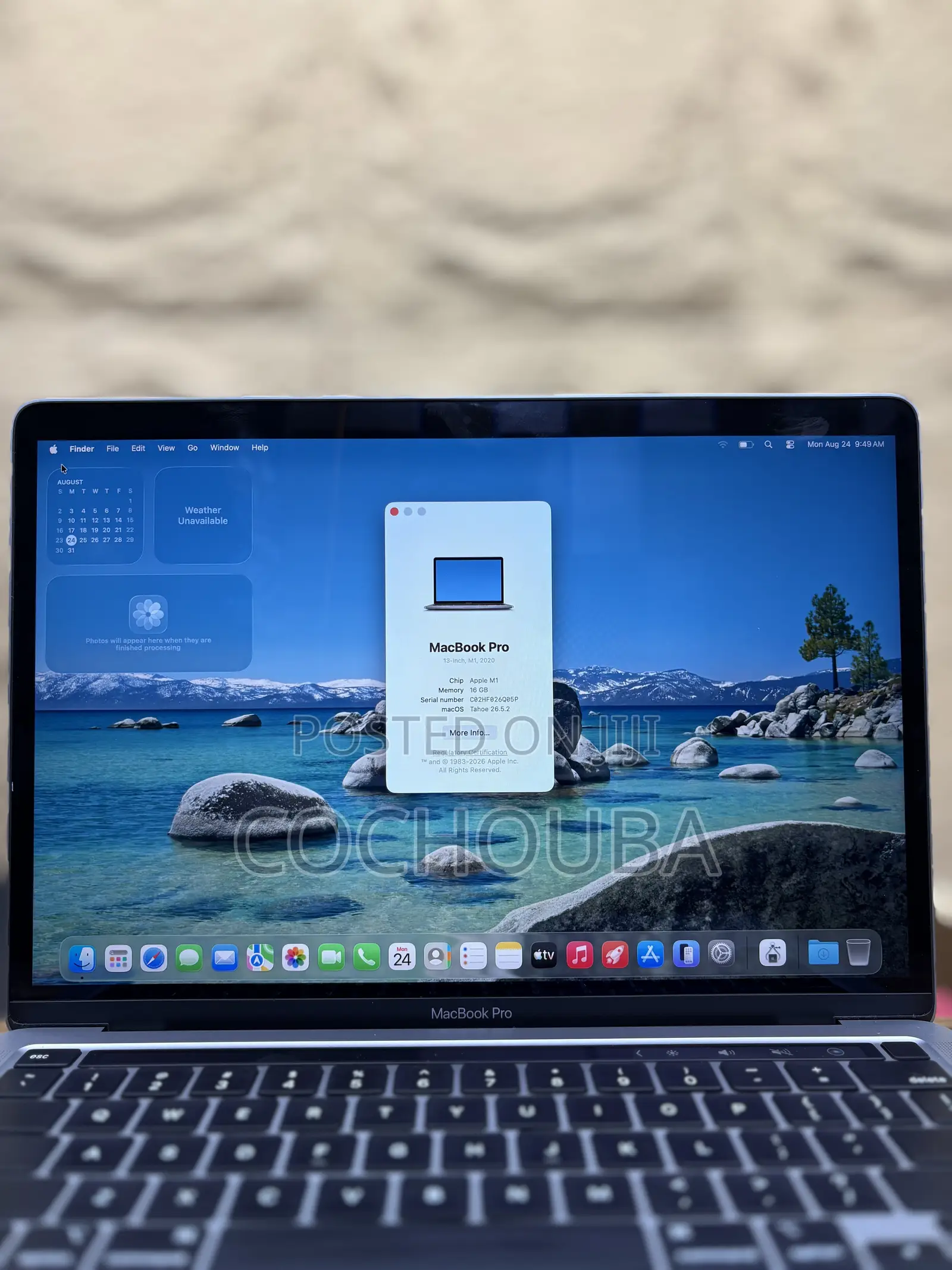 Laptop Apple MacBook Pro 2020 M1 16GB Apple M1 SSD 512GB