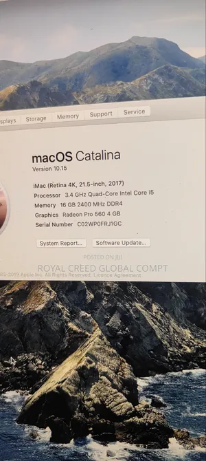 Desktop Computer Apple iMac 16GB Intel Core i5 SSD 256GB
