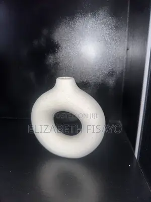 White Donut Vase