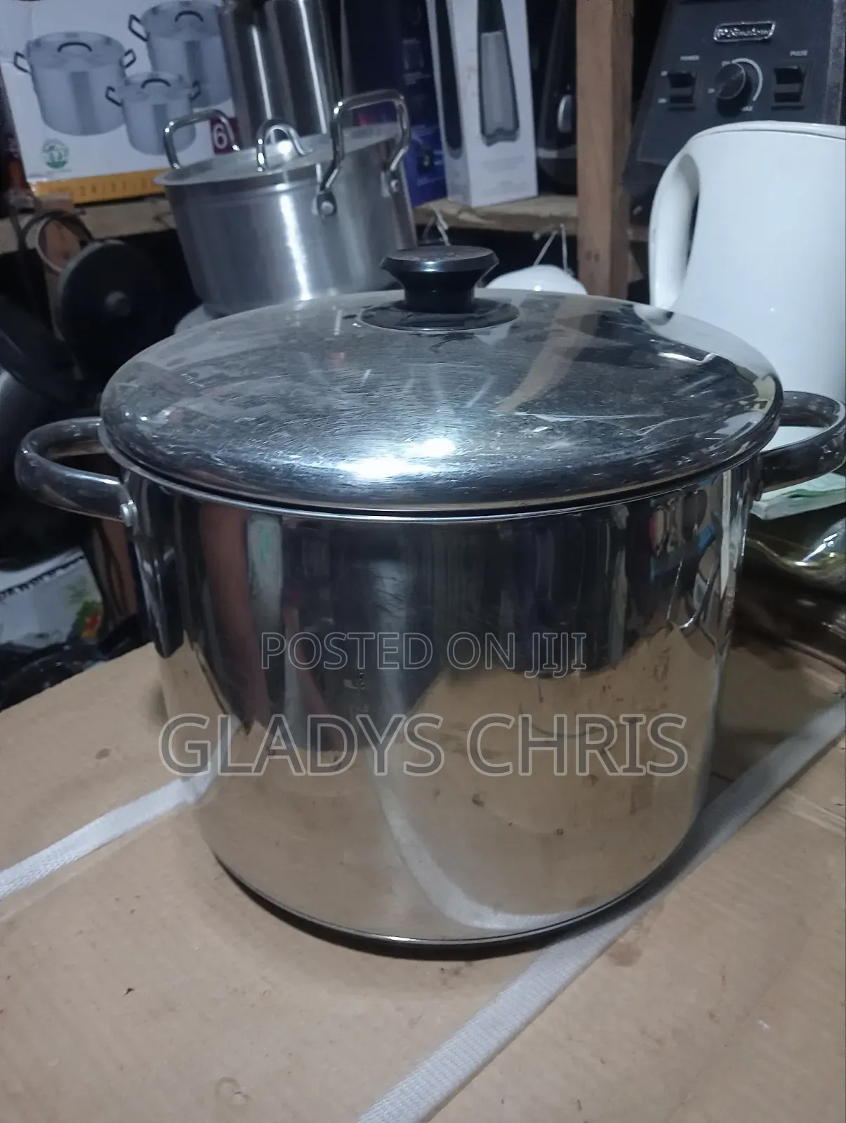 Induction Stainless Pot (9 Litre Germany Used )