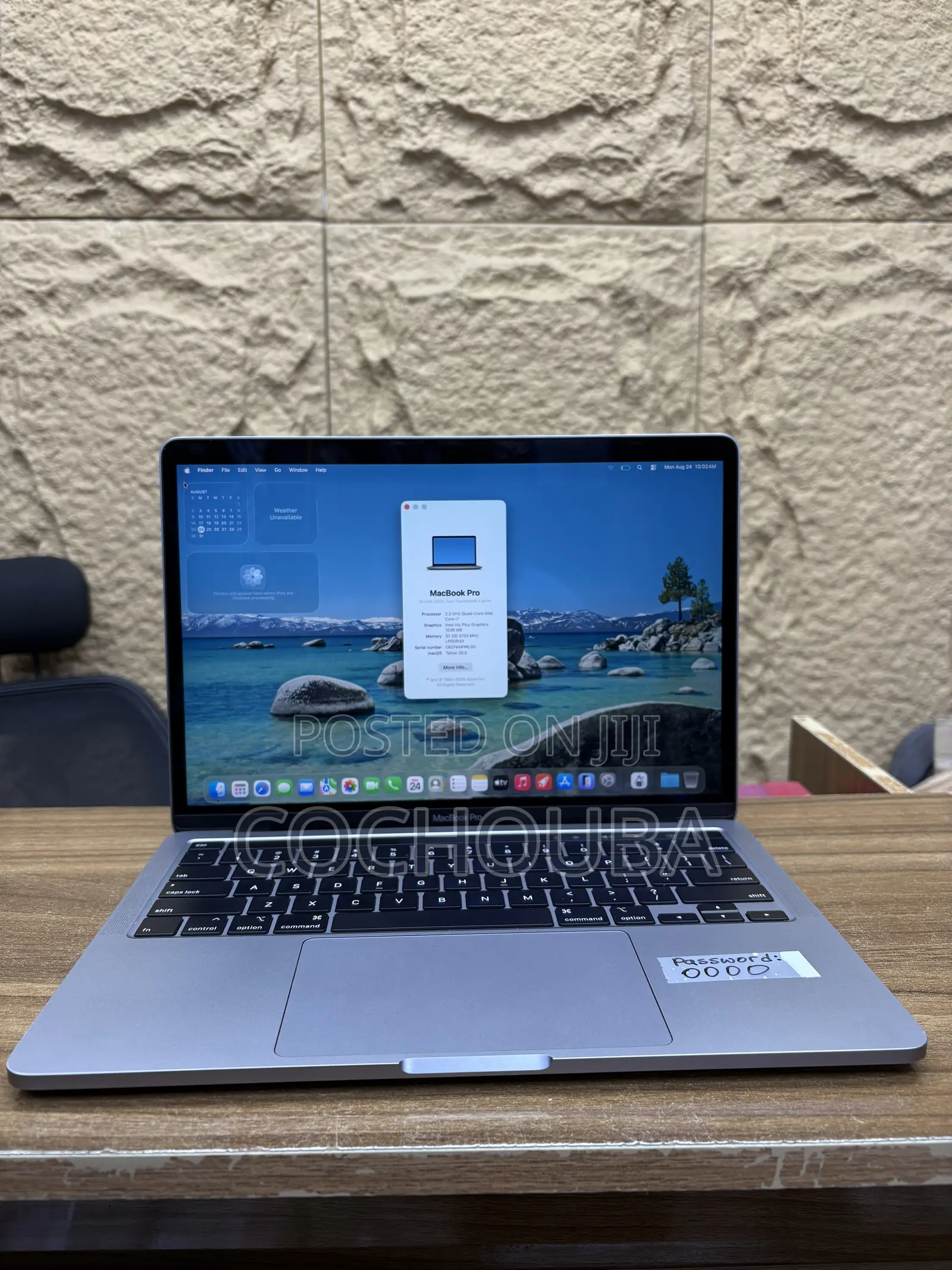 Laptop Apple MacBook Pro 2020 32GB Intel Core i7 SSD 1T
