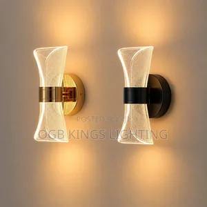 Led Black Gold Wall Light