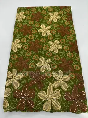 Fantastic Voile Lace With Beautiful Stones