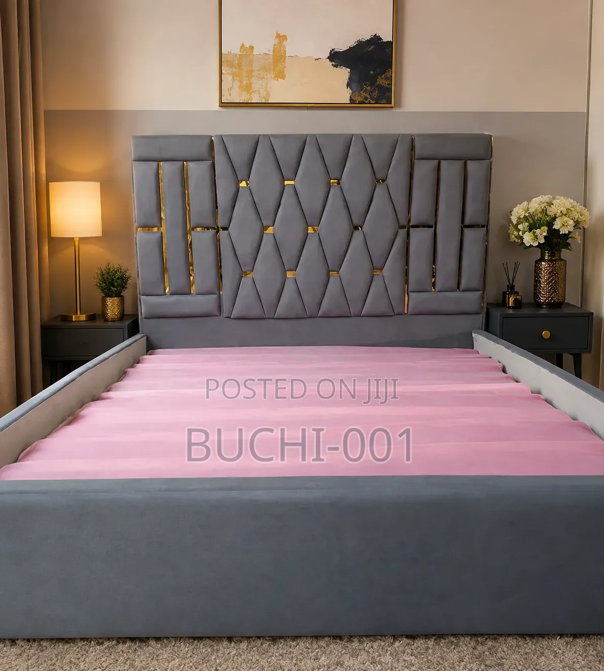 Premium Modern Upholstered Bed Frame