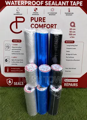 Waterproof Sealant Tape – Silver, Blue & Black
