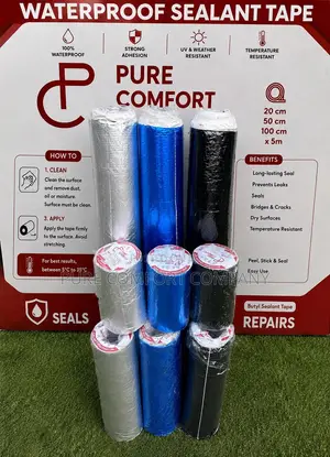 Waterproof Sealant Tape – Silver, Blue & Black