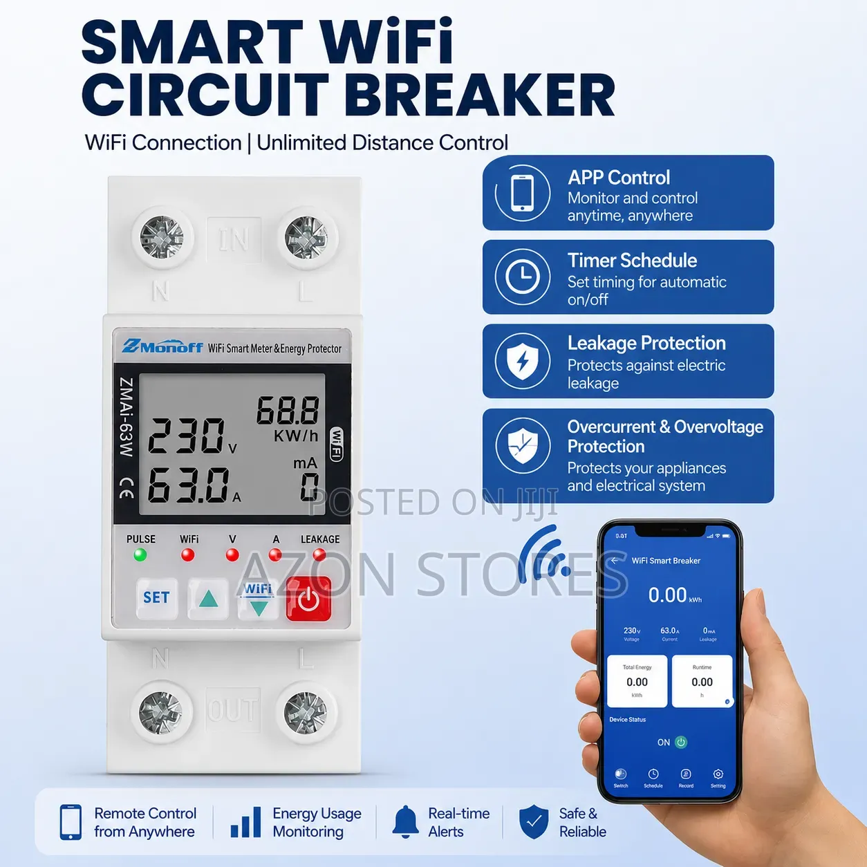 Tuya Smart Wifi Energy Check Meter Unit Reader