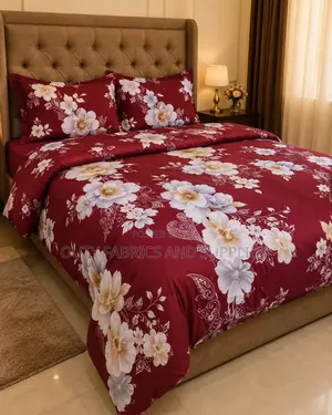 6 by 6 Complete Beddings Set (Bedsheets, 4 Pillowcases and Duvet)