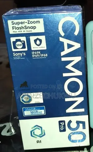 New Tecno Camon 50 Pro 256 GB Blue