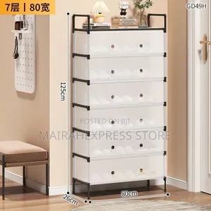 5 and 7 Layers Dust Proof Shoe Rack