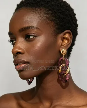 Geometric Twist Pendant Earrings