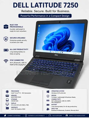 Laptop Dell Latitude 12 E7250 8GB Intel Core i5 SSD 256GB
