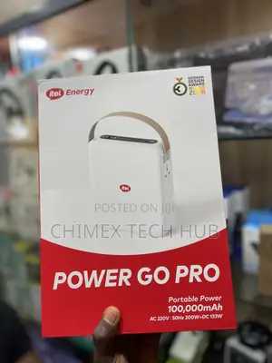 Itel Power Go Pro Portable Power 100,000mah AC 220v | 50hz Dc 133w