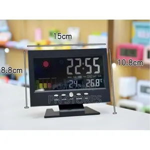 Table Clock Colored With Calendar Screen