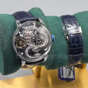 Hanboro Authentic Quality Luxury Men Automatic Engine Wristwatch