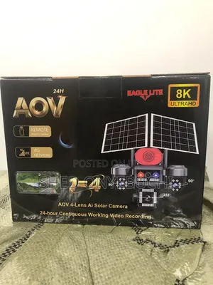 CCTV Solar Camera Complete 4 Lens Hi Easy App