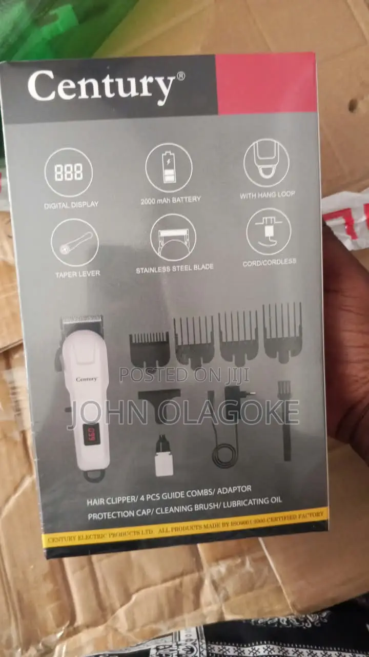 Century Rechargeable Hair Clipper. CHC-7310-A.