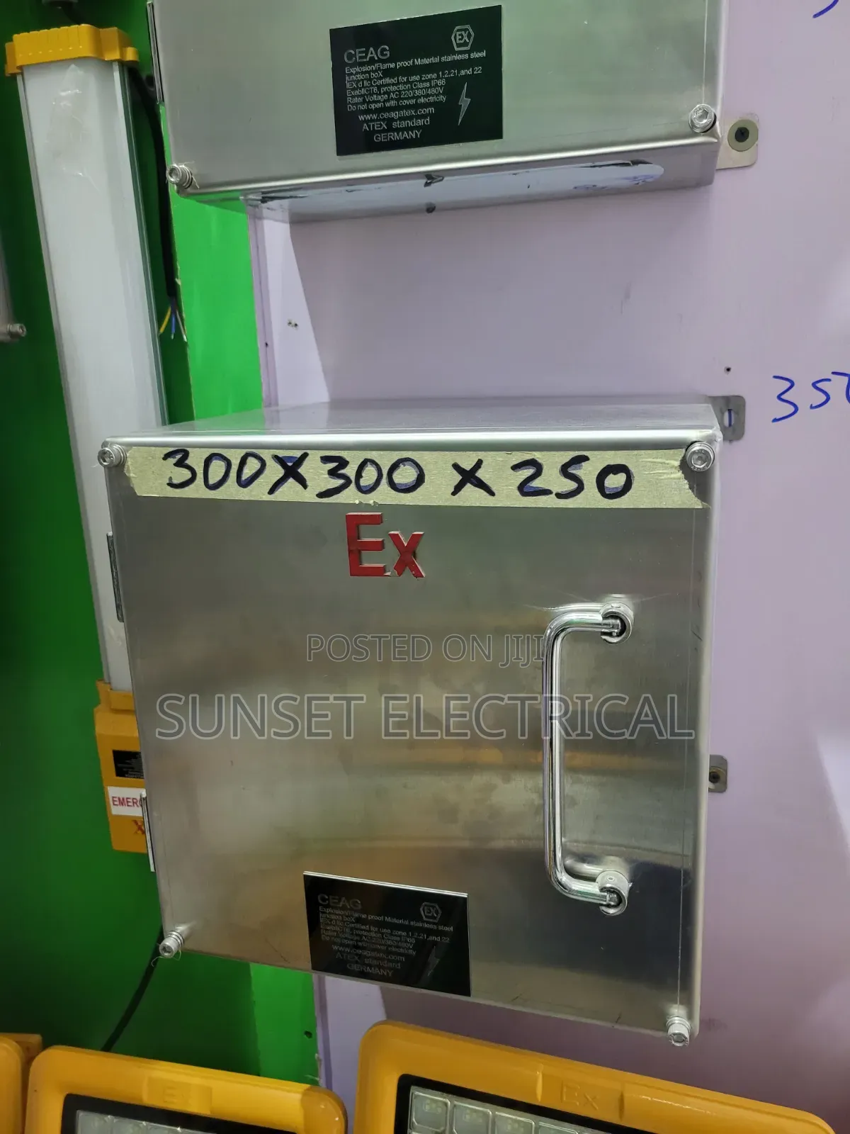 300×300×250 CEAG Stainless Esplosion Flame Proof Box