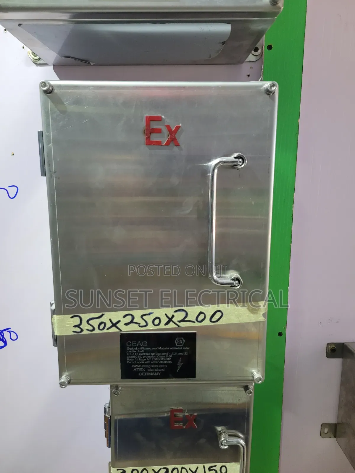 350×250×200 CEAG Stainless Esplosion Flame Proof Box
