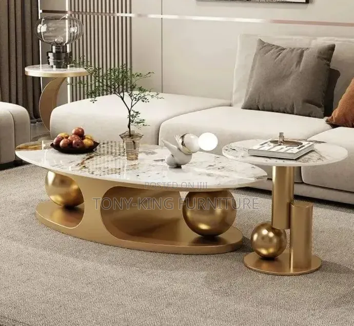 Convertible Modern Minimalist Coffee Table With Side Stool