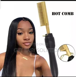 2 in 1 Copper Sterling Electric Hot Comb