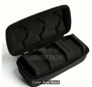 ‎3-Slot Hard Shell Watch Storage ‎Box With Soft Foam Pillows & Handle