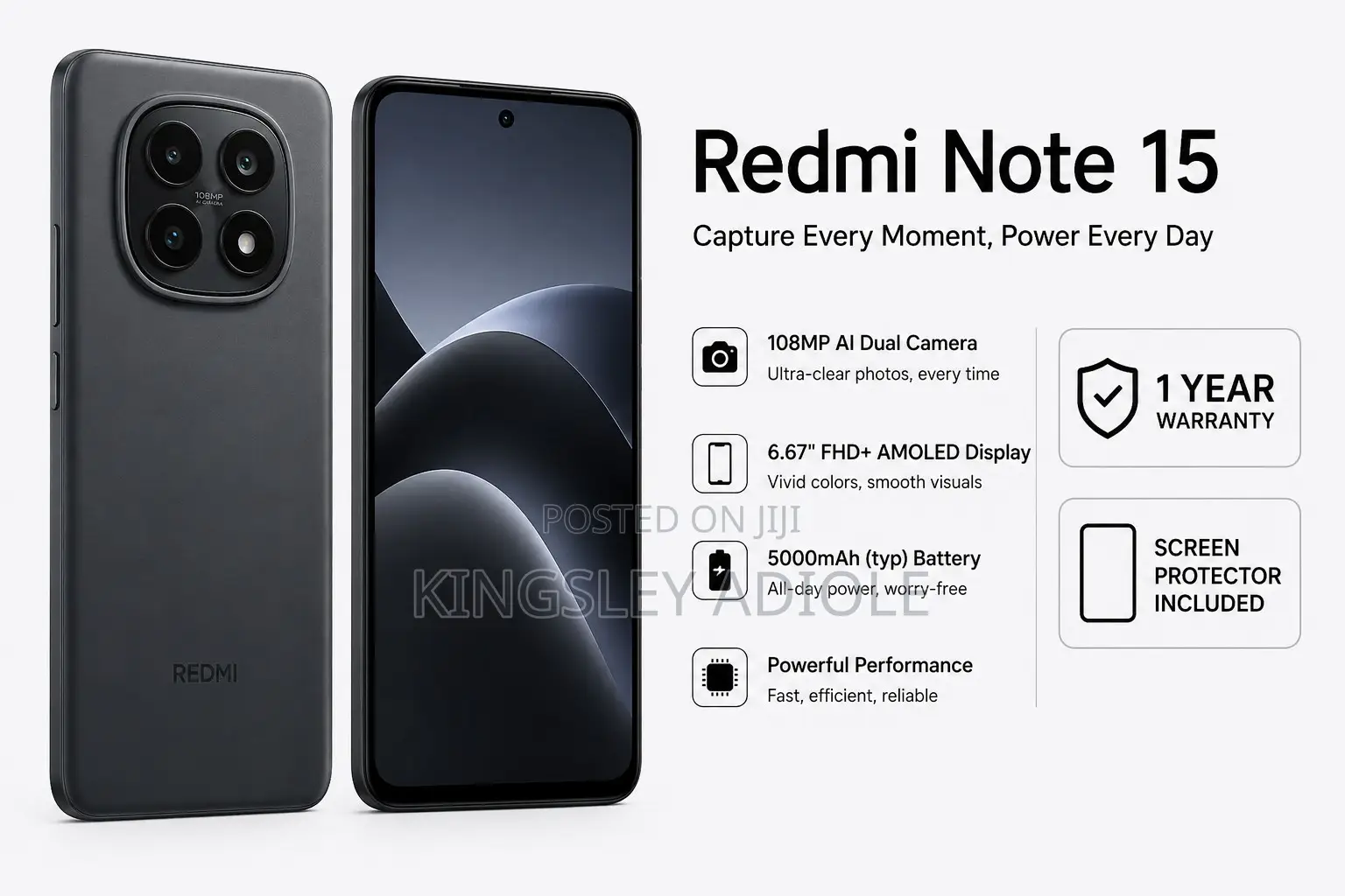 Xiaomi Redmi Note 15 128 GB Black