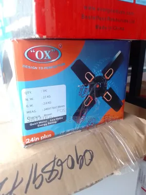 Brand New OX Short Blade Ceiling Fan, Beautiful Design X, Multi Speed