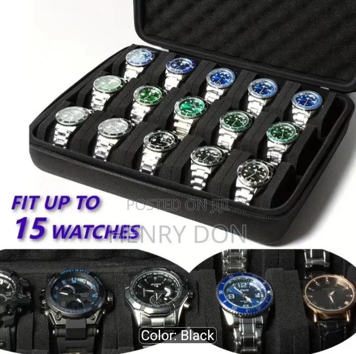 Large Storage Case For ‎Smartwatches With 15 Slots