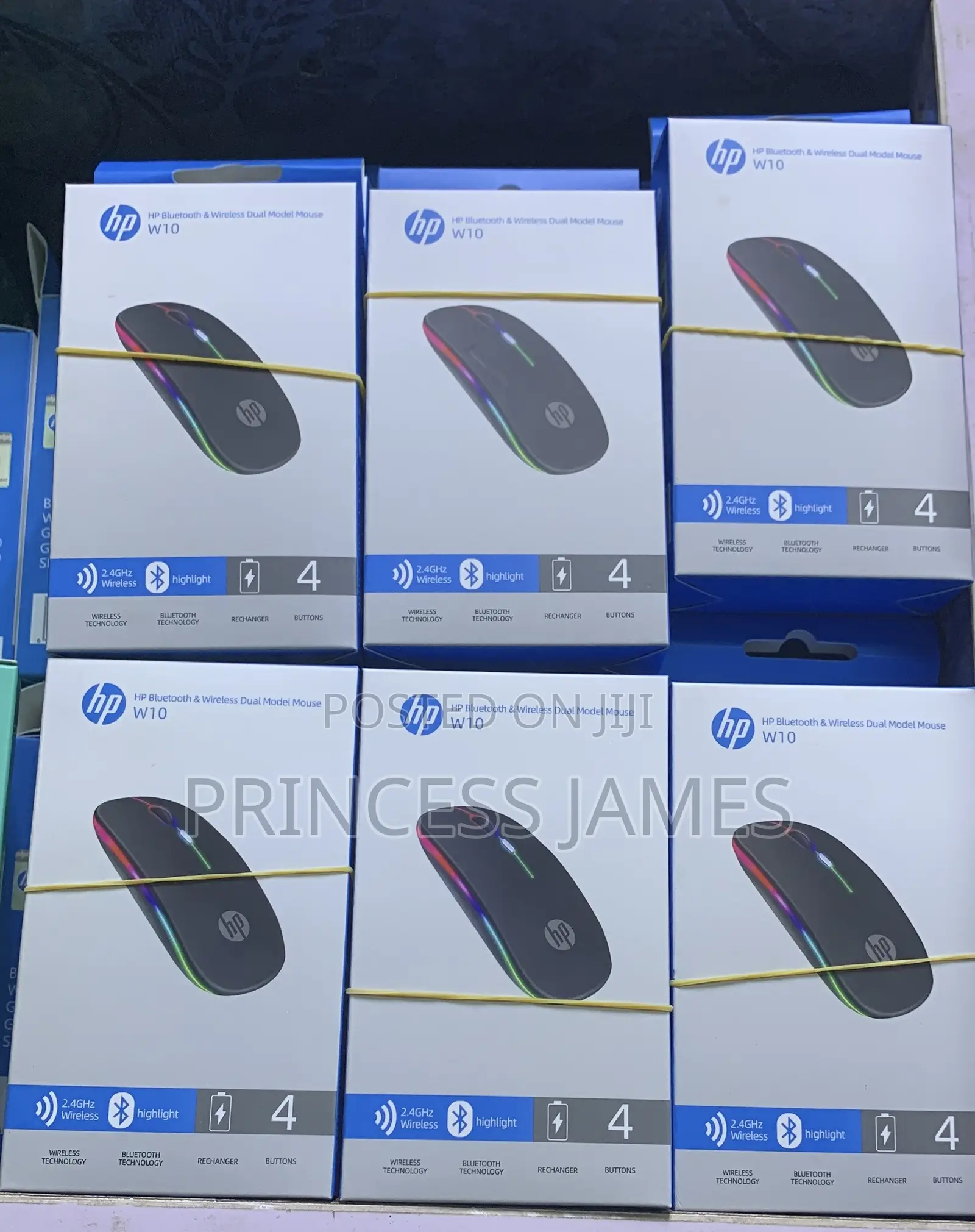HP W10 Wireless Rechargeable Bluetooth Mouse
