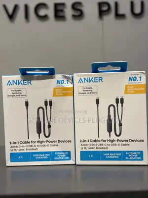 Anker 2-in-1 USB C to USB C Cable, 140W Max (1-Pack, 4 Ft, Black)