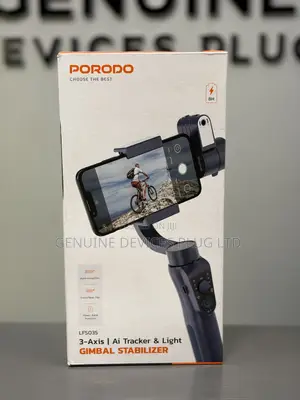 Porodo AI Face Tracking 360 Degree 3-Axis Gimbal Stabilizer Fill Light