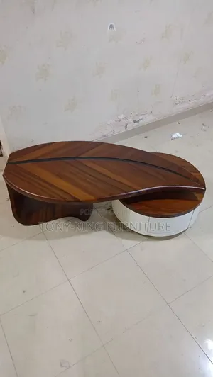 Luxury Modern Organic-Shaped Leaf Coffee Table
