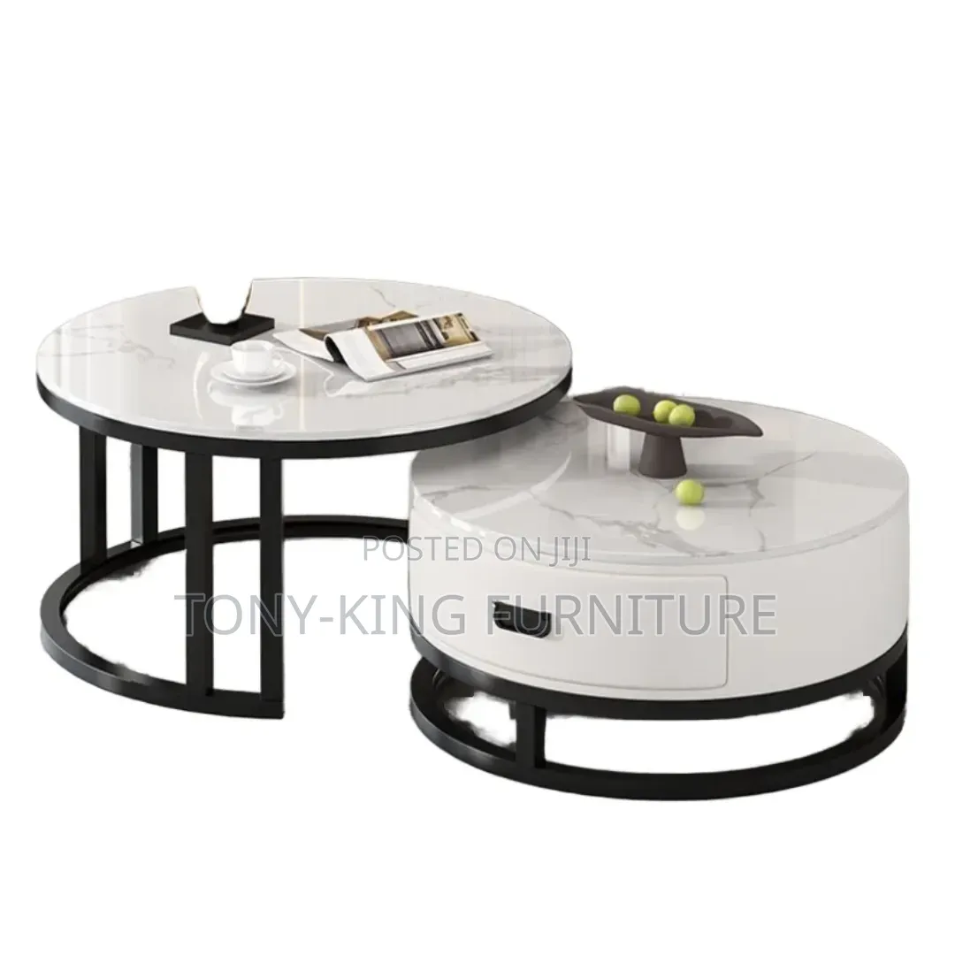 Modern Round Nesting Coffee Table Set