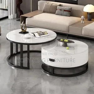 Modern Round Nesting Coffee Table Set