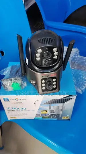 Dual Lens PTZ Solar CCTV Outdoor Camera With 4g