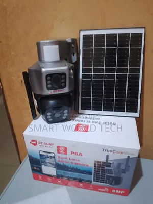 Dual Lens Solar Powered CCTV Camera