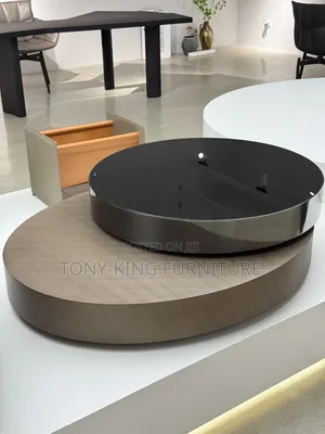 Modern Luxury Rotating Coffee Table Set