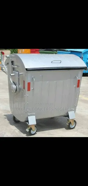 1100 Litres Dip Galvanised Steel Waste Bin