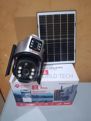 Double Lens PTZ Solar CCTV Camera Sim Card Enable