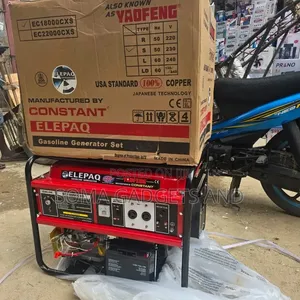 7.5kva Elepaq Constant Petrol Generator Model Ec18000cxs 100% Copper