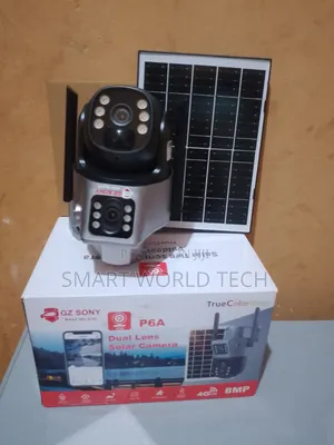 Two Lens PTZ Solar Powered CCTV Camera 4g