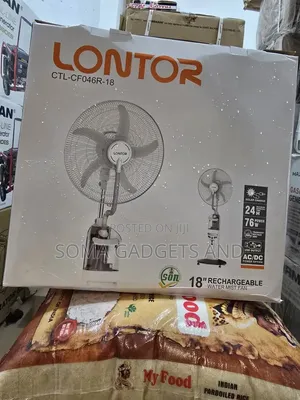 Lontor 18inch Rechargeable Standing Water Mist Fan