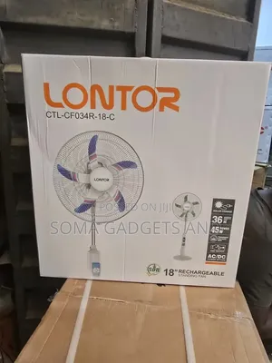 18inch Lontor Rechargeable Standing Fan