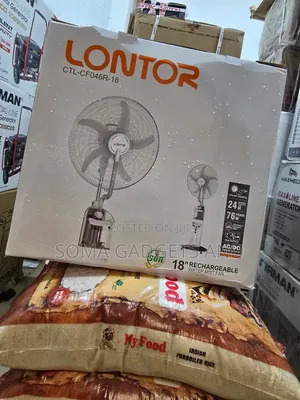 This Is Lontor Rechargeable Water Mist Fan 18inch