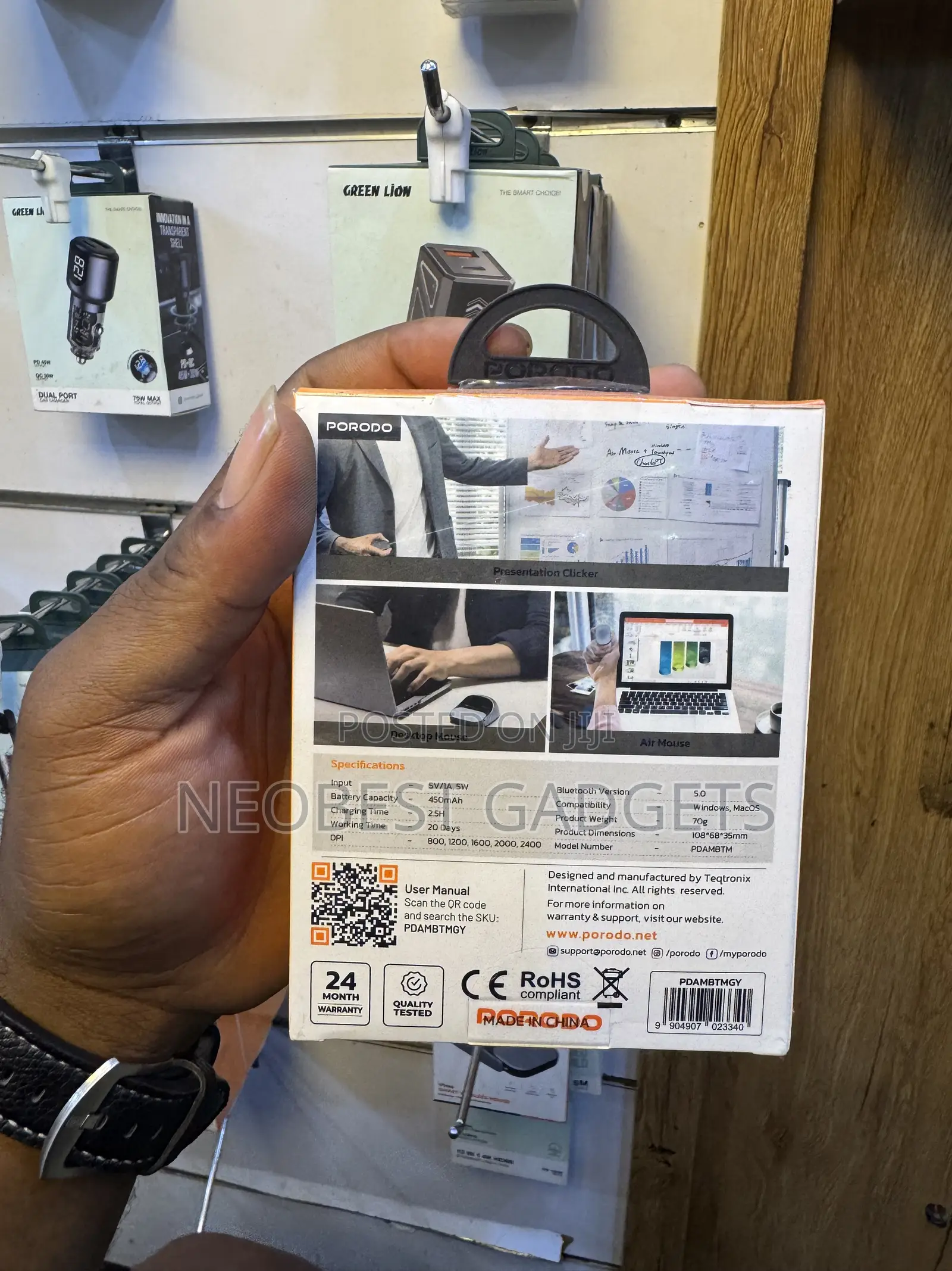 Porodo Vireo Smart Wireless Mouse