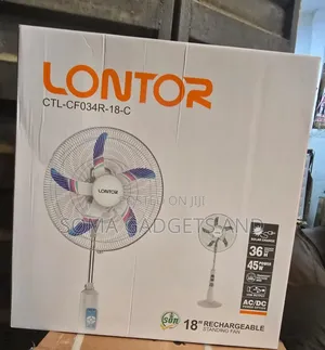 ☆¤Best Lontor 18inch Rechargeable Standing Fan