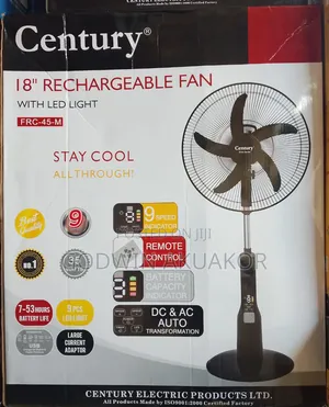 18 Inches Century Rechargeable Fan