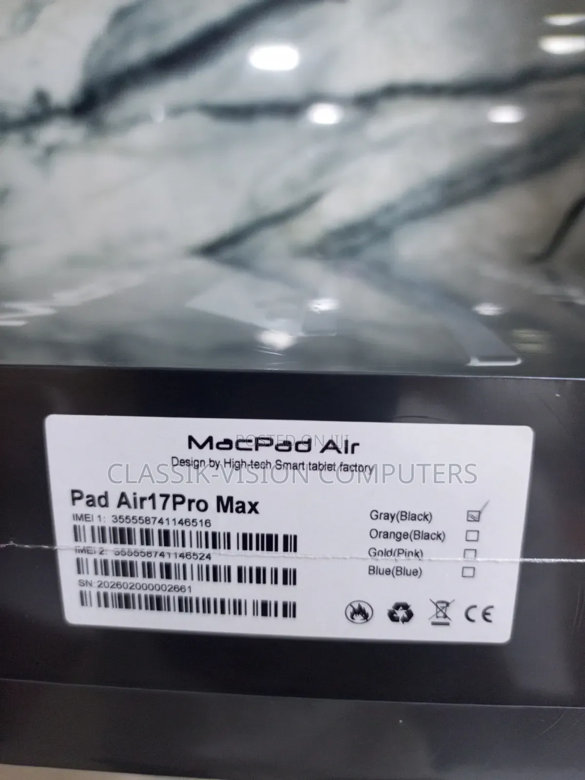 New MacPad Air 17 Pro Max 1 TB