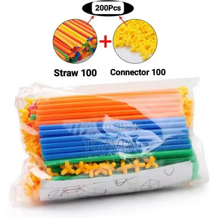 200pcs Straw and Connector